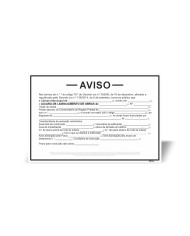 Placa de Aviso - Alvará de Licenciamento de Obras - MOD. 2 - Horizontal