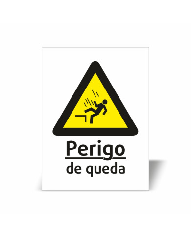 Placa Perigo de Queda