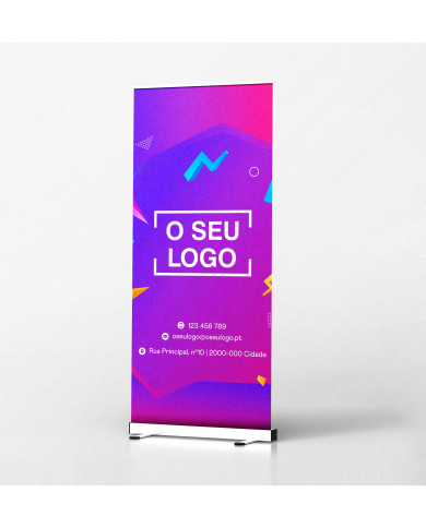 Roll-Up Publicitário 85x200cm com impressão