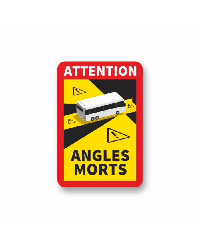 Dístico Autocolante Angles Morts - Transportes de Passageiros