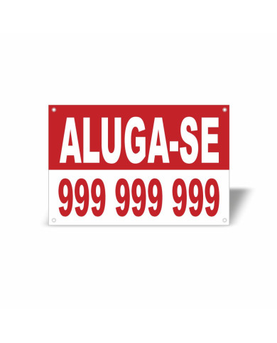 Placa informativa - ALUGA-SE