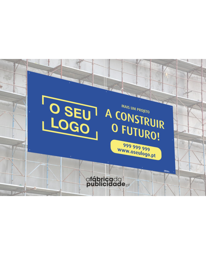 Lona Opaca em PVC para com baínhas e ilhós